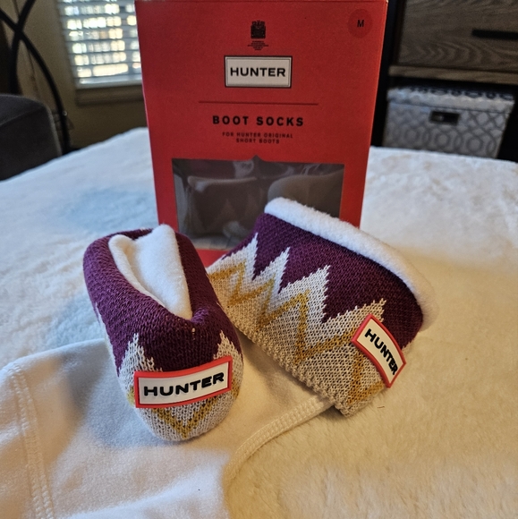 HUNTER NIB Boot Socks for Original Hunter Short Boots Sz M - Picture 1 of 4